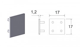 KIT PONTEIRA 50 ACABAMENTO THIN 01 INOX ESCOVADO